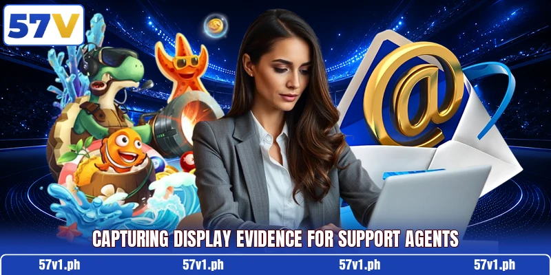 Capturing display evidence for support agents Capturing display evidence for support agents
