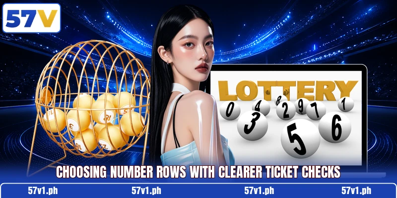 Choosing number rows with clearer ticket checks Choosing number rows with clearer ticket checks