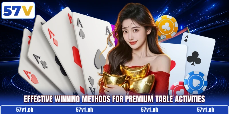 Effective winning methods for premium table activities Effective winning methods for premium table activities