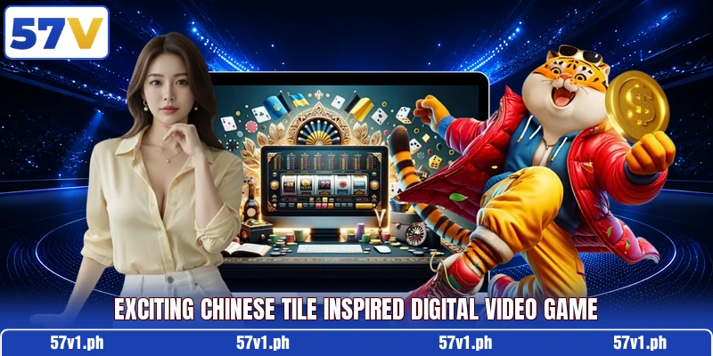 Exciting chinese tile inspired digital video game Exciting chinese tile inspired digital video game