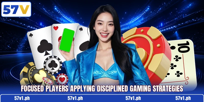 Focused players applying disciplined gaming strategies Focused players applying disciplined gaming strategies