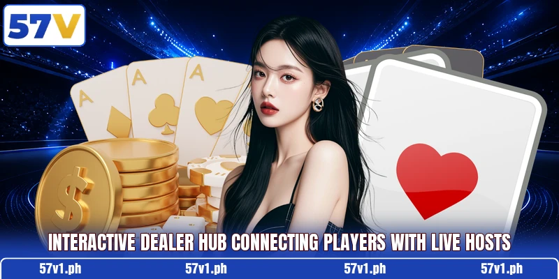 Interactive Dealer Hub connecting players with live hosts Interactive Dealer Hub connecting players with live hosts