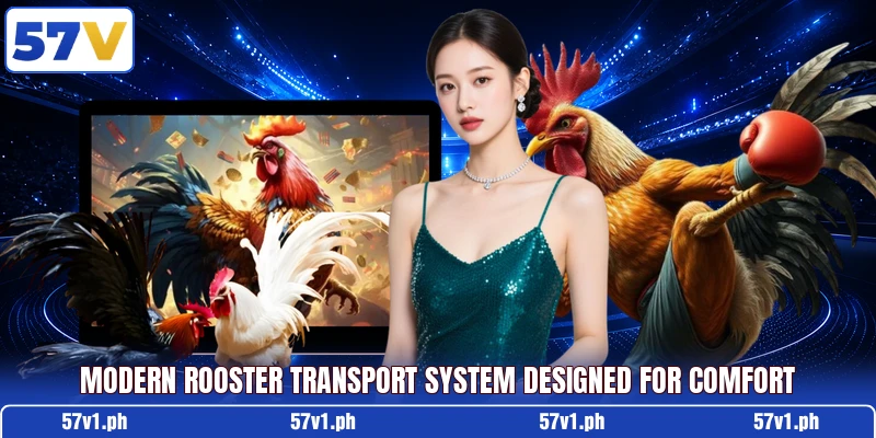 Modern rooster transport system designed for comfort Modern rooster transport system designed for comfort
