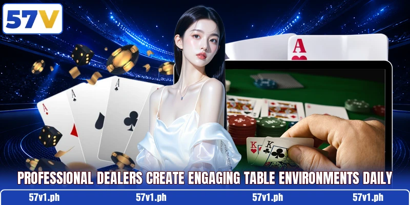 Professional dealers create engaging table environments daily Professional dealers create engaging table environments daily