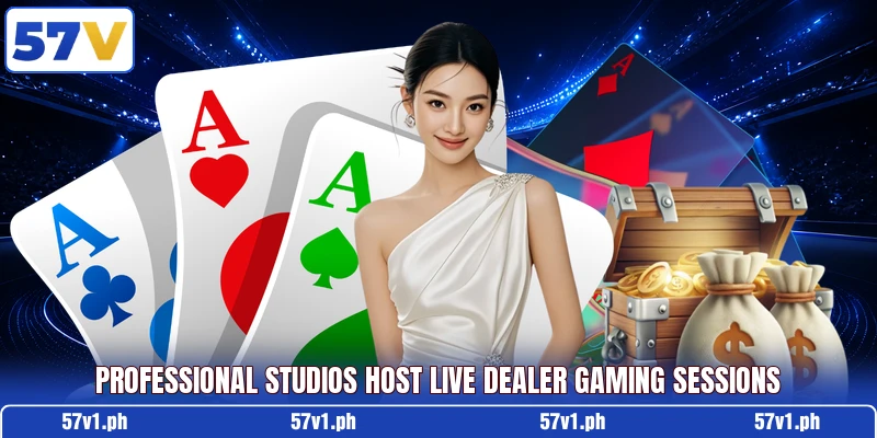 Professional studios host live dealer gaming sessions Professional studios host live dealer gaming sessions
