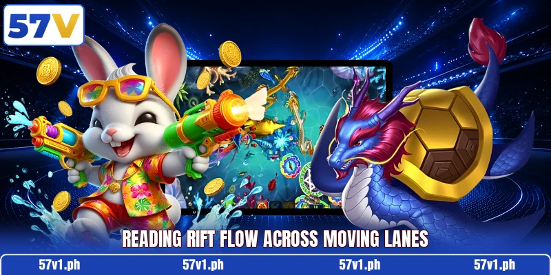 Reading rift flow across moving lanes Reading rift flow across moving lanes