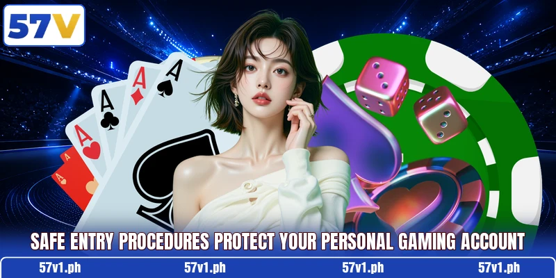 Safe entry procedures protect your personal gaming account Safe entry procedures protect your personal gaming account