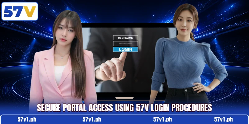 Secure portal access using 57v login procedures Secure portal access using 57v login procedures