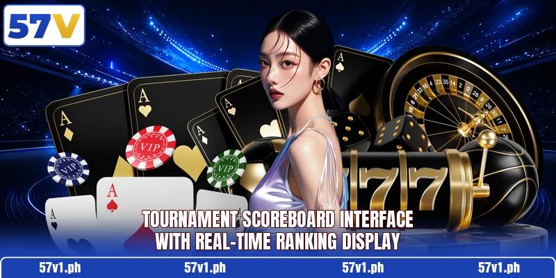 Tournament scoreboard interface with real-time ranking display Tournament scoreboard interface with real-time ranking display